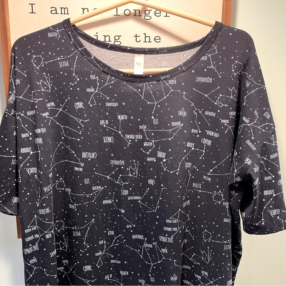 Astrological sign top by LuLaRoe- fun and unique!